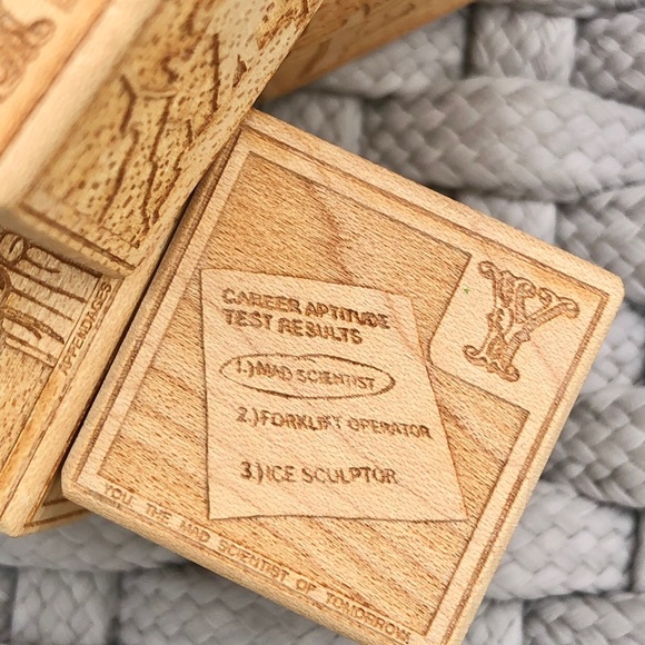 Science Fiction-Themed Wooden Blocks, Set of 4 - Picture 6 of 10